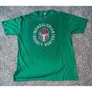 NWOT Men's Green Star‎ Wars Mandalorian Bounty Hunter Tee size 2XL